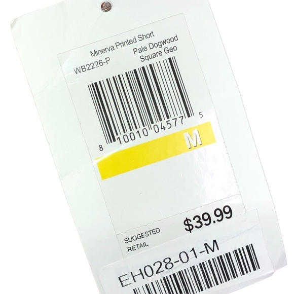 LIV OUTDOOR Minerva Printed Pale Dogwood Geo Pull-On Active Shorts Size Medium - Picture 9 of 15